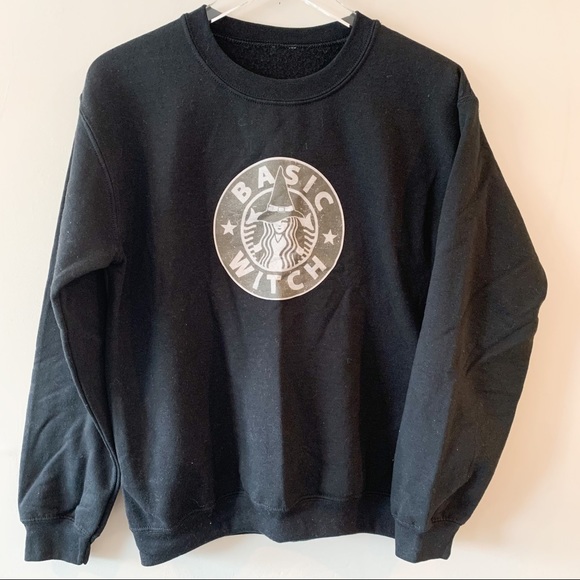 Starbucks Sweaters - Starbucks Basic Witch Black Crewneck Sweater